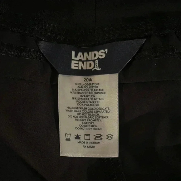 Lands' End Women's 5" Quick Dry Board Shorts Swim Cover-up Shorts Plus Size 20W - Picture 6 of 6